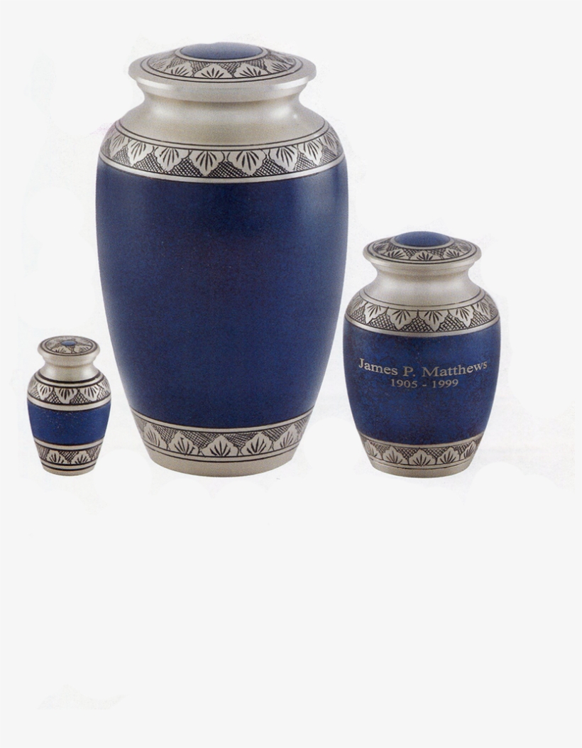 Blue-urn - Blue And White Porcelain, transparent png
