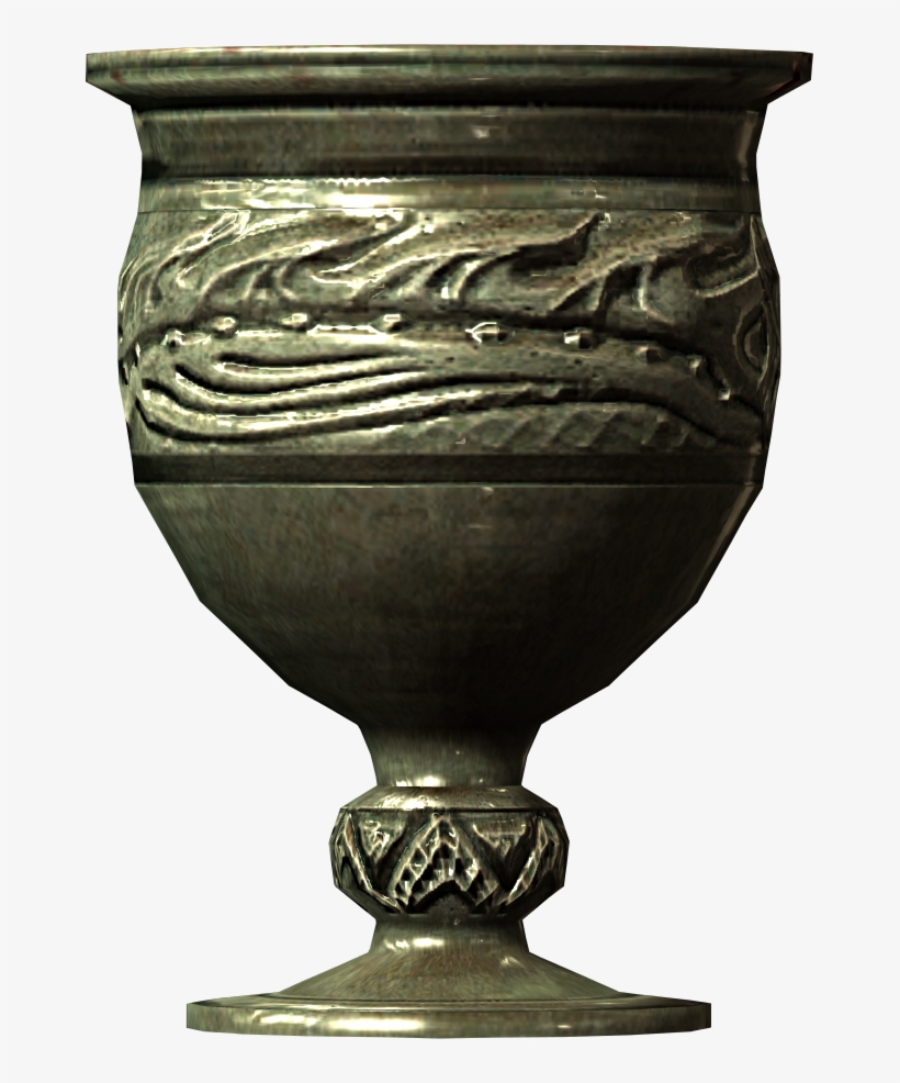 Silver Goblet 02011db2 - Oblivion Silver Urn 2, transparent png