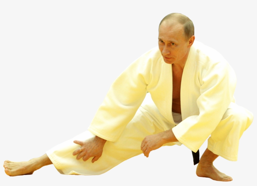 Putin Stretching [2586 × 1752] - Sticker, transparent png