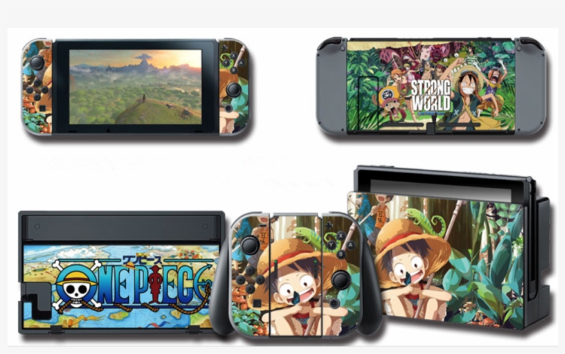 One Piece Protective Skins Stickers Cover For Nintendo - Touirch Anime One Piece Monkey Baby Gift D Luffy Bedding, transparent png
