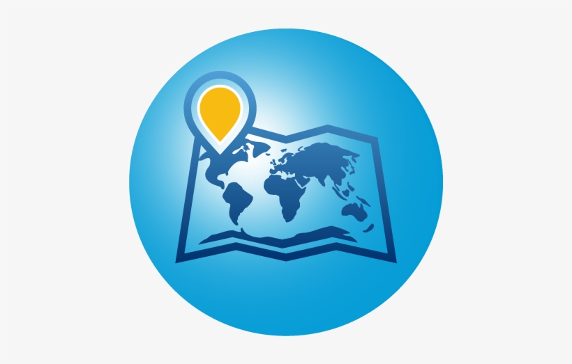 Travel - World Map With Middle East, transparent png