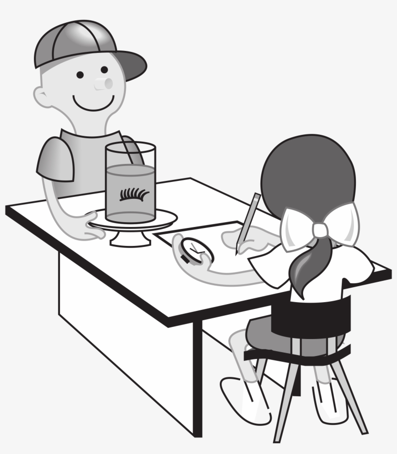 Clipart Kids At Table Doing Experiment - Assessing And Reporting The Classroom Curriculum, transparent png