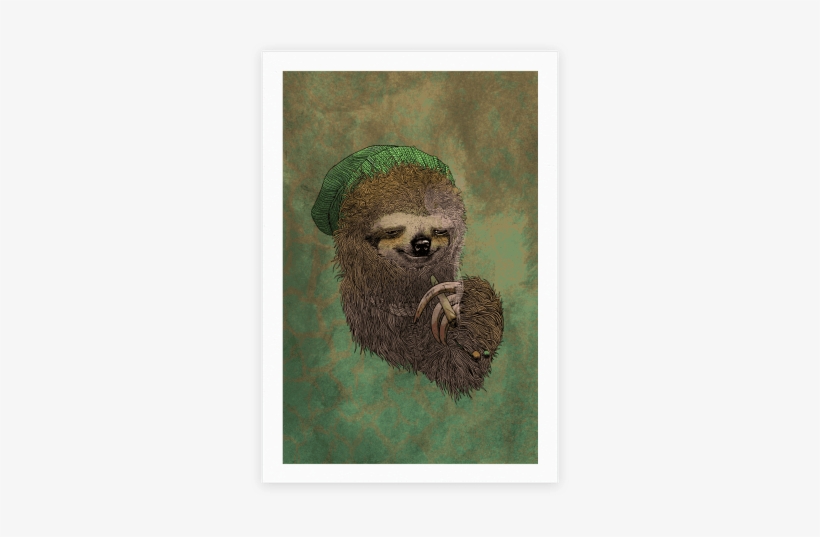 Dank Sloth Poster - Sloth Hitting A Joint, transparent png