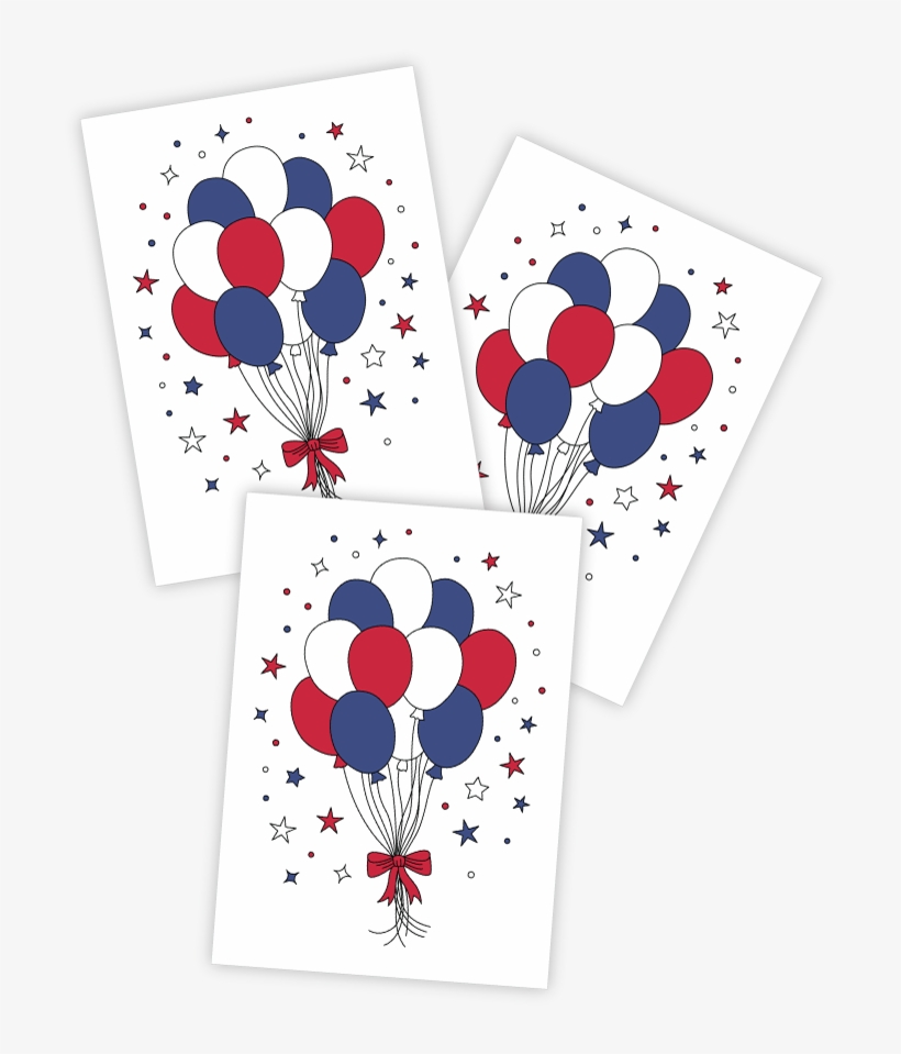 Patriotic Balloons - Balloon, transparent png