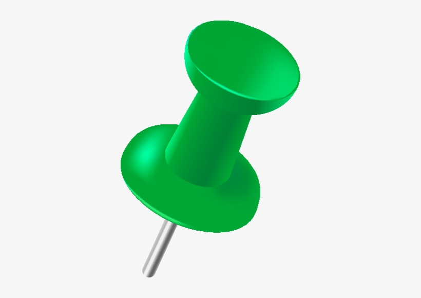 Pin Green - Green Pin Png, transparent png