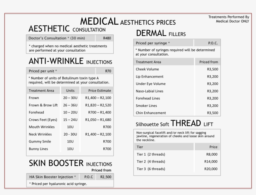 Prices - 2016 - Medical - Aesthetics - 210 - 03 Kb - Medicine, transparent png