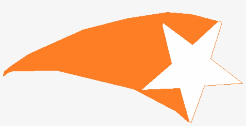 Big Image - Shooting Stars Clipart Orange, transparent png