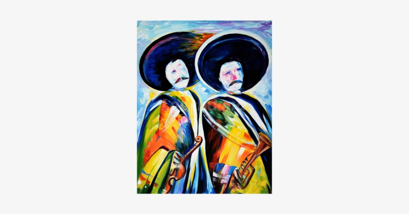 Colorful Mariachi Painting - Pinturas De Mariachi, transparent png