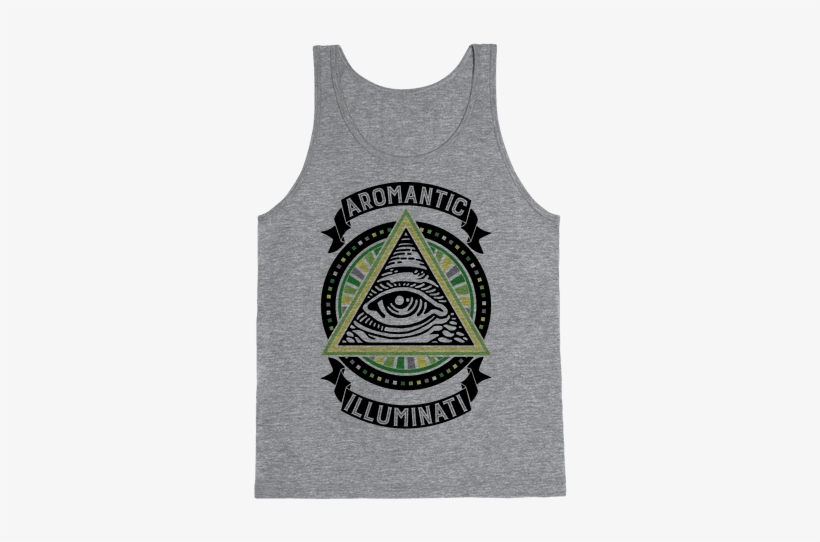Aromantic Illuminati Tank - Bisexual Illuminati, transparent png