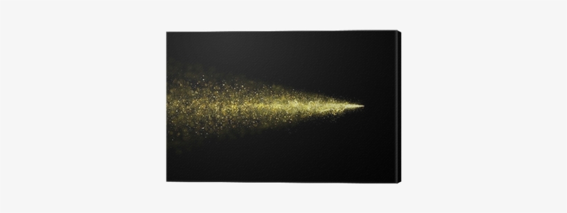 Abstract Gold Glittering Star Dust Trail Of Particles - Glitter, transparent png