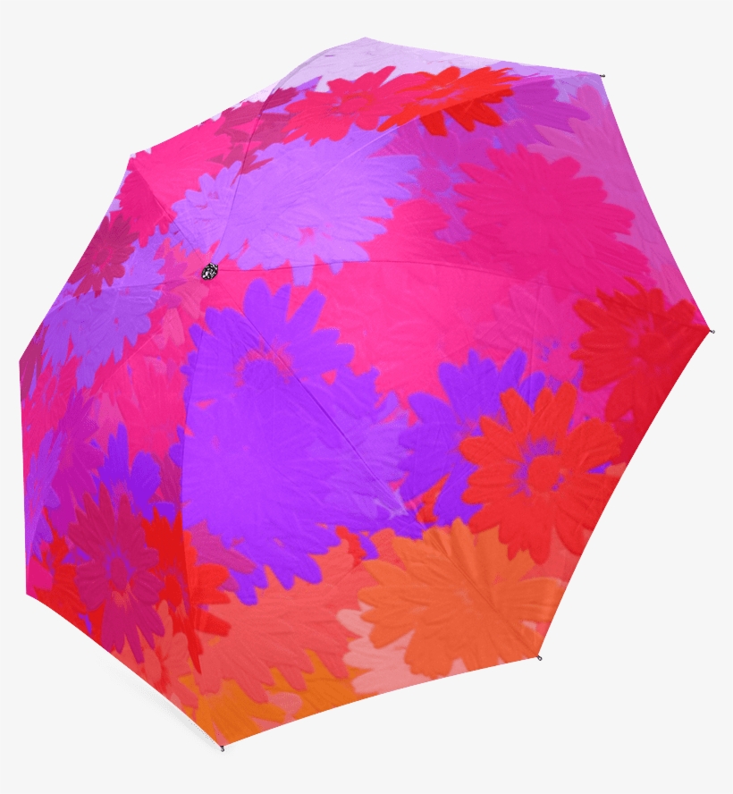 Purple, Pink And Orange Flowers - Purple, transparent png