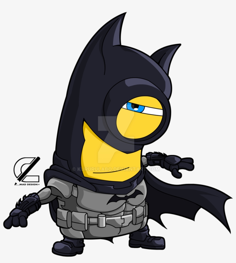 Batman By Kururulabo On Deviantart - Minion Batman, transparent png