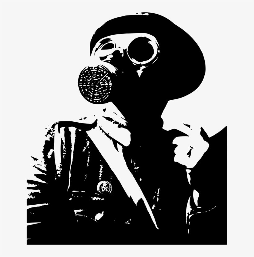 T Shirt Gas Mask Cap Air Raid Clip Art 647x750 Png - 