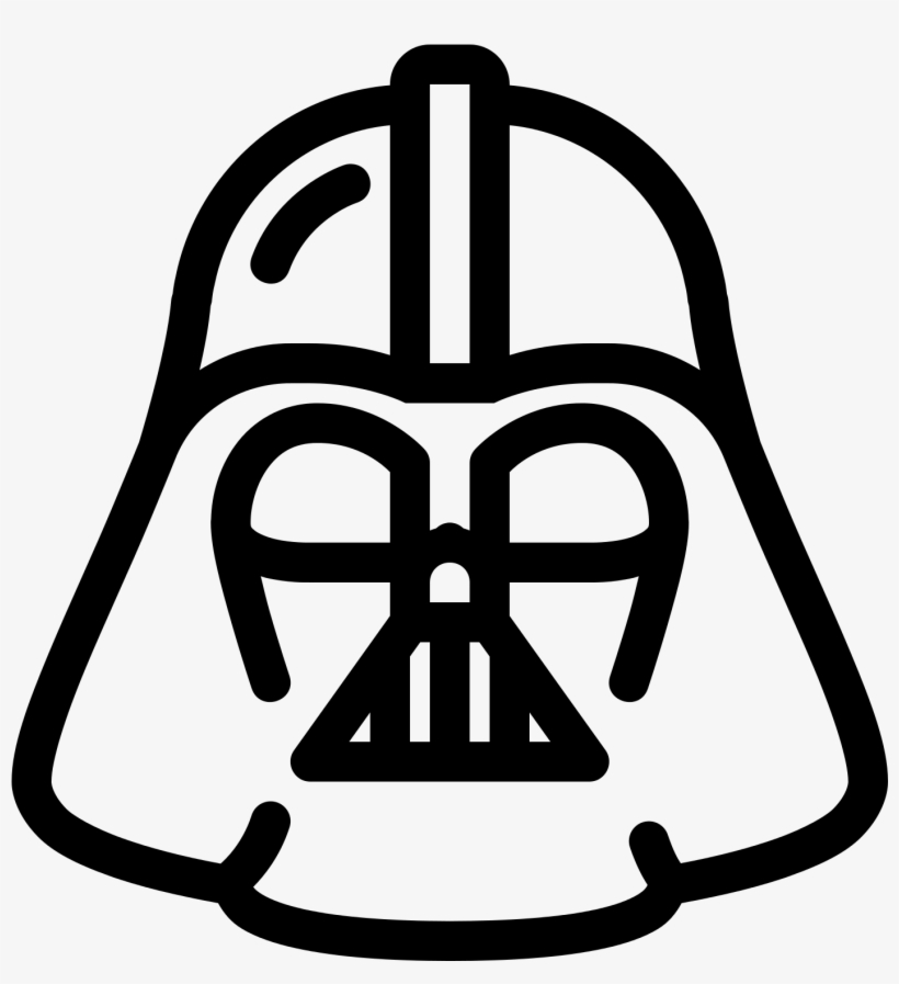 Darth Vader Clipart Sketch - Darth Vader Icon Png, transparent png