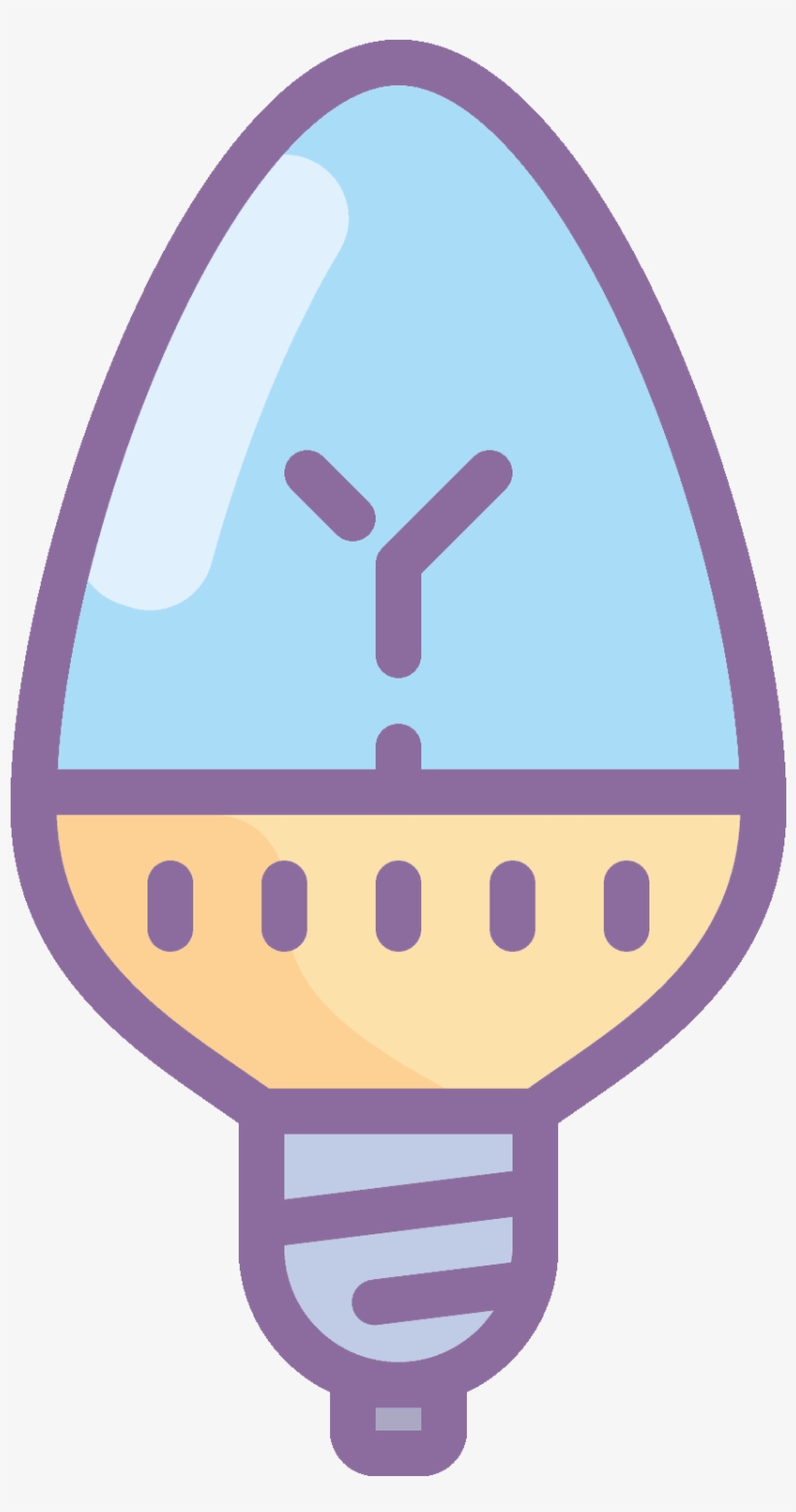 The Icon Is A Simple Egg Shaped Bulb, Jutting From - Illustration, transparent png