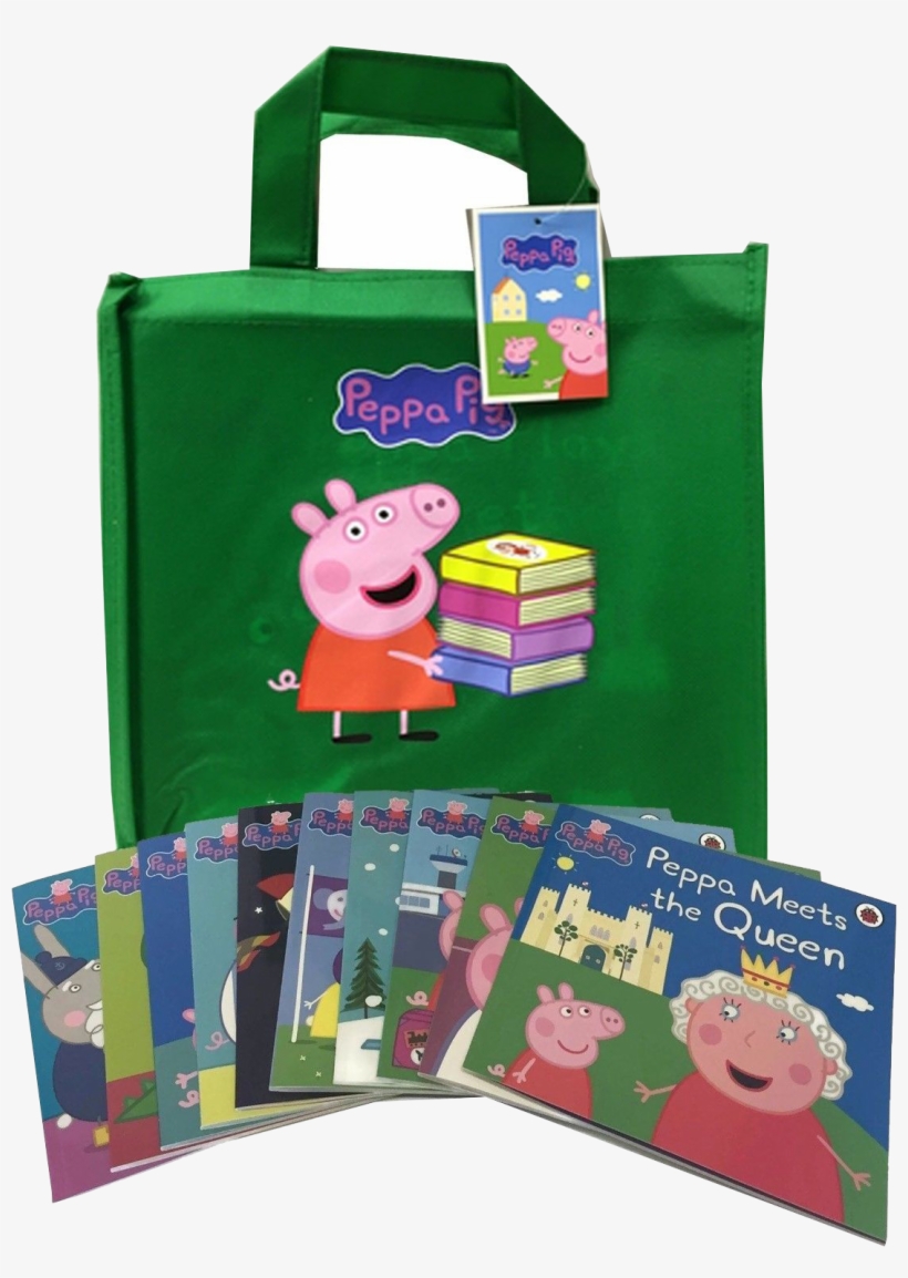 Peppa Pig Collection 10 Books Set, transparent png