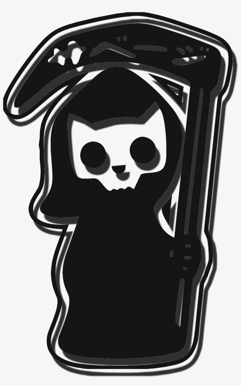 Image Of Getsavage Reaper Cat Diecut Decal - Mobile Phone Case, transparent png