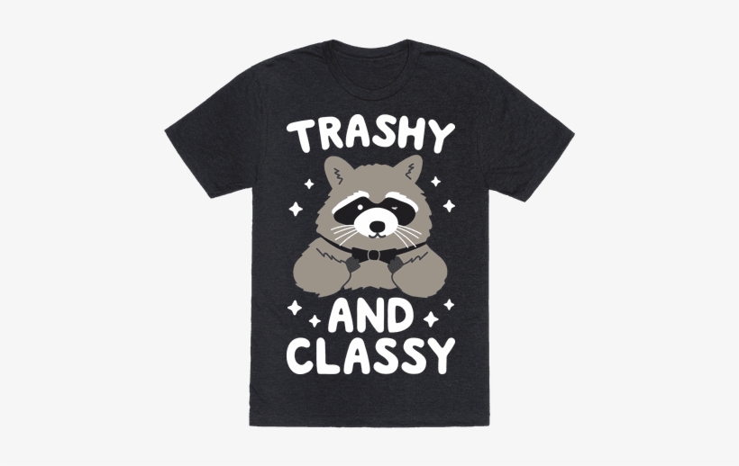 Trashy And Classy Raccoon Mens T-shirt - Boys Graphic T Shirts, transparent png