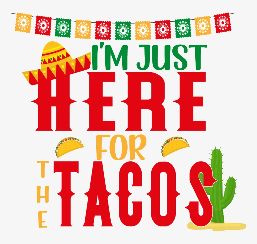 Cinco De Mayo Custom Printed Transfers - Taco, transparent png