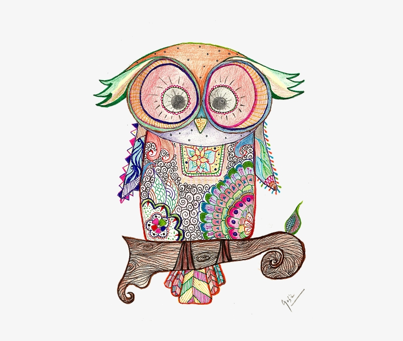 Image Transparent Stock Kolour More Clear At Night - Colourful Owl Round Ornament, transparent png