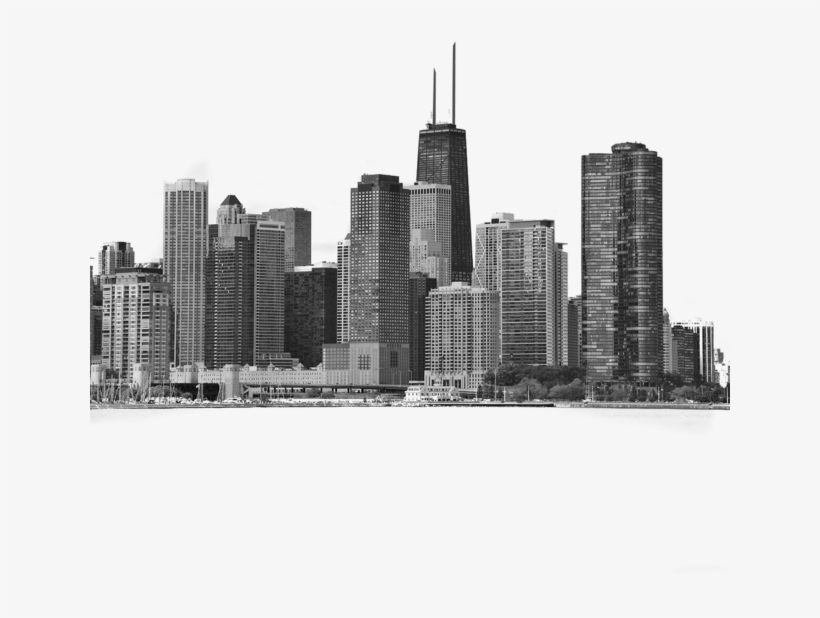Chicago City Skyline Iphone 6s Clear Case Iphone 6 - Poster: Deng's Chicago City Urban Skyline Black, transparent png