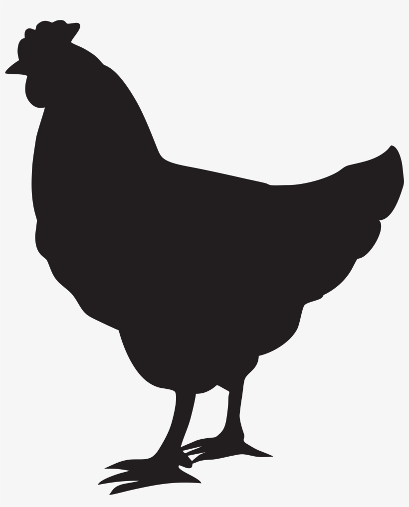 Hen Silhouette Png Clip Art Image, transparent png