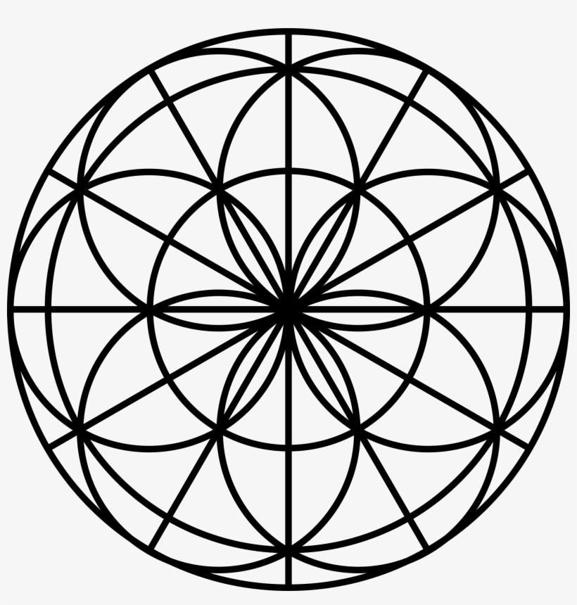 Geometric Symbol Of Flower Of Life - Caa Mustang Air Conditioner Blower Wheel Cover 1964-1965, transparent png