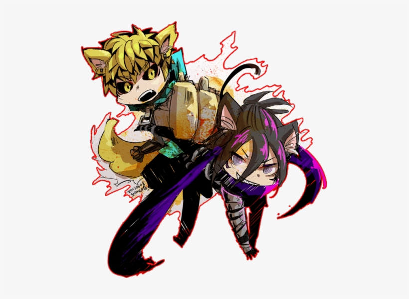 [one Punch Man]genos Vs Sonic By ~yamcat - One Punch Man Sonic Neko, transparent png
