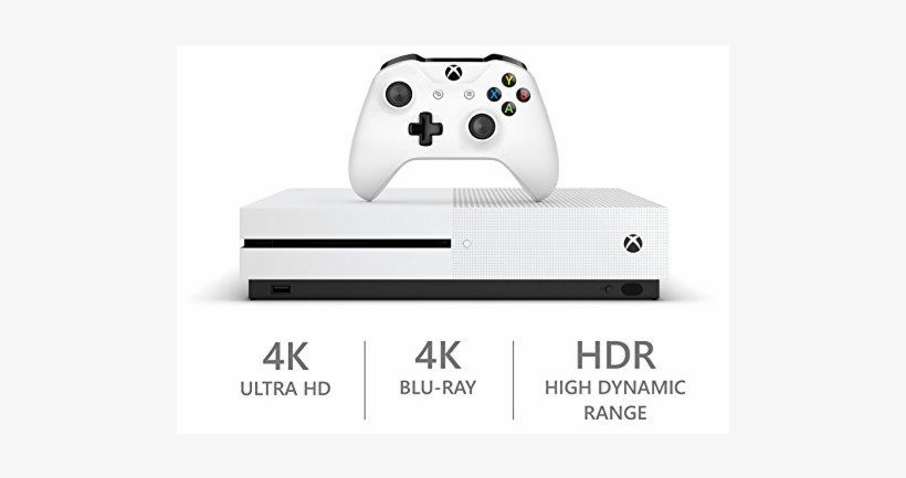 Auction - Microsoft Xbox One S - 500 Gb - Robot White, transparent png