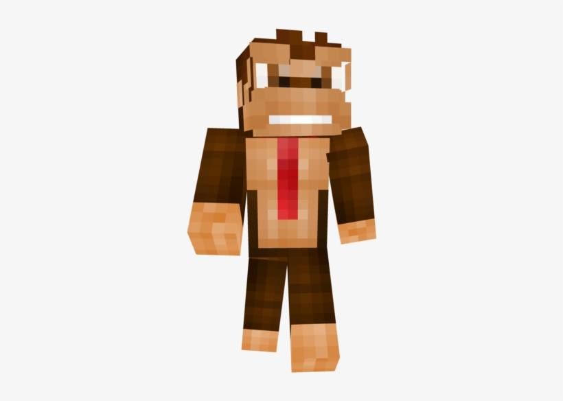 Image - Minecraft Donkey Kong Skin, transparent png