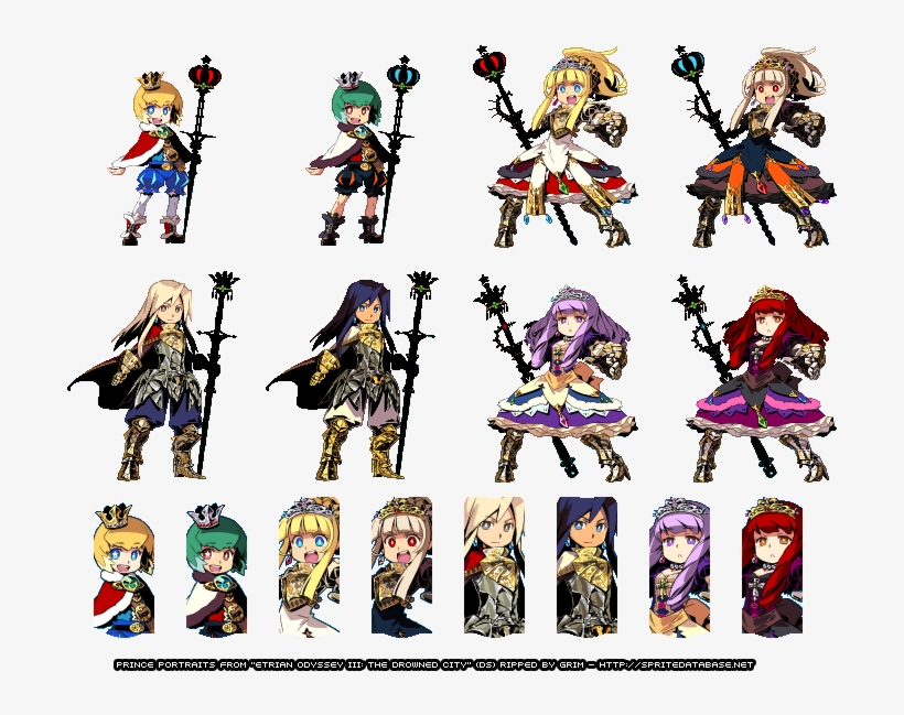 Prince - Http - //spritedatabase - - Etrian Odyssey 3, transparent png