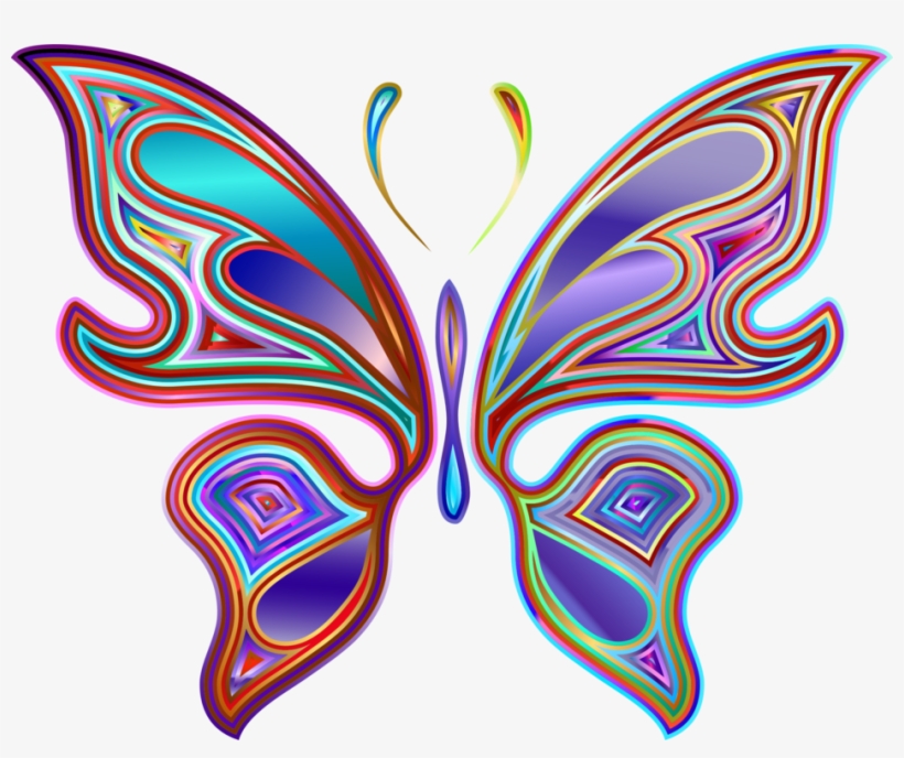 Butterfly Computer Icons Free Commercial Clipart - Iridescent Png, transparent png