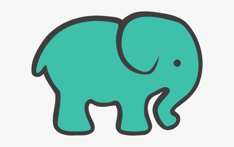 How To Set Use Teal Elephant Clipart, transparent png