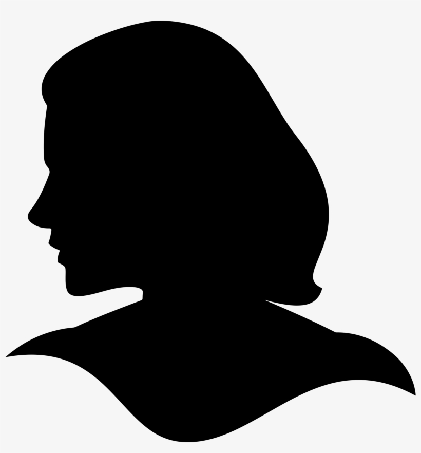 Head Only - Woman Head Silhouette Png, transparent png