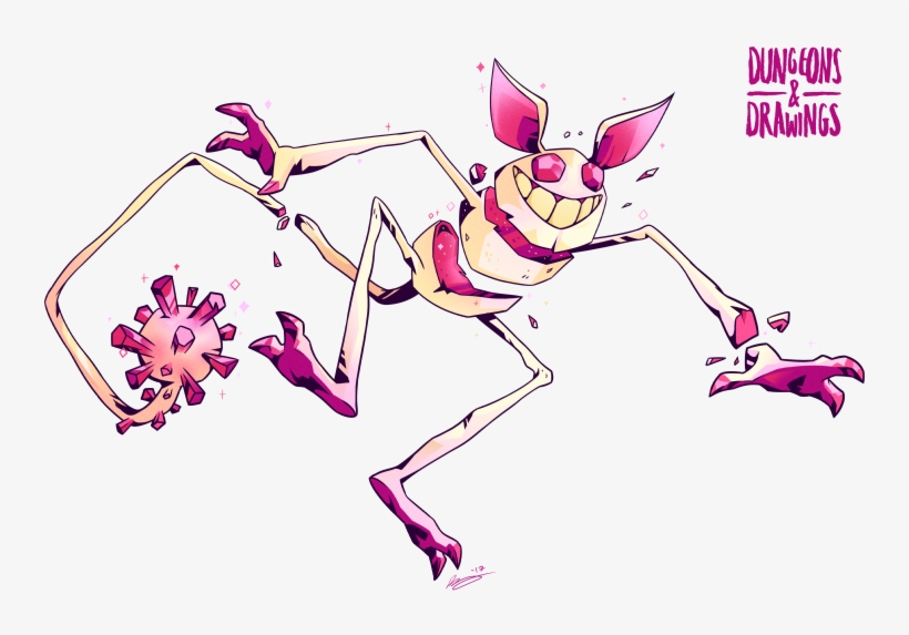 Crystalline Troll - Dungeons And Dragons Character Drawings, transparent png