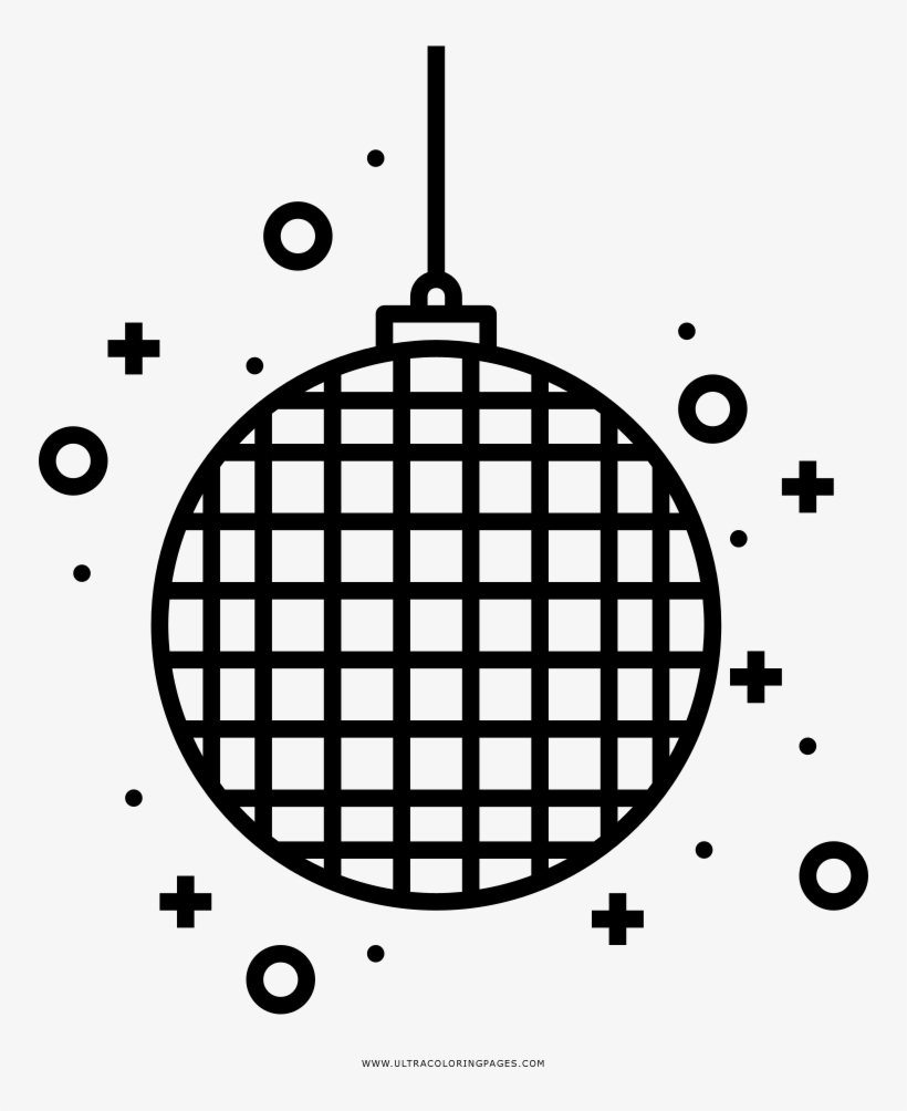 Alert Famous Disco Ball Coloring Page Ultra Pages - Illustration, transparent png