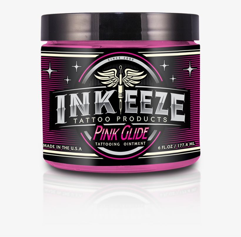 Pink Glide Tattoo Ointment - Ink-eeze Green Glide Tattoo Ointment 16oz Jar, transparent png