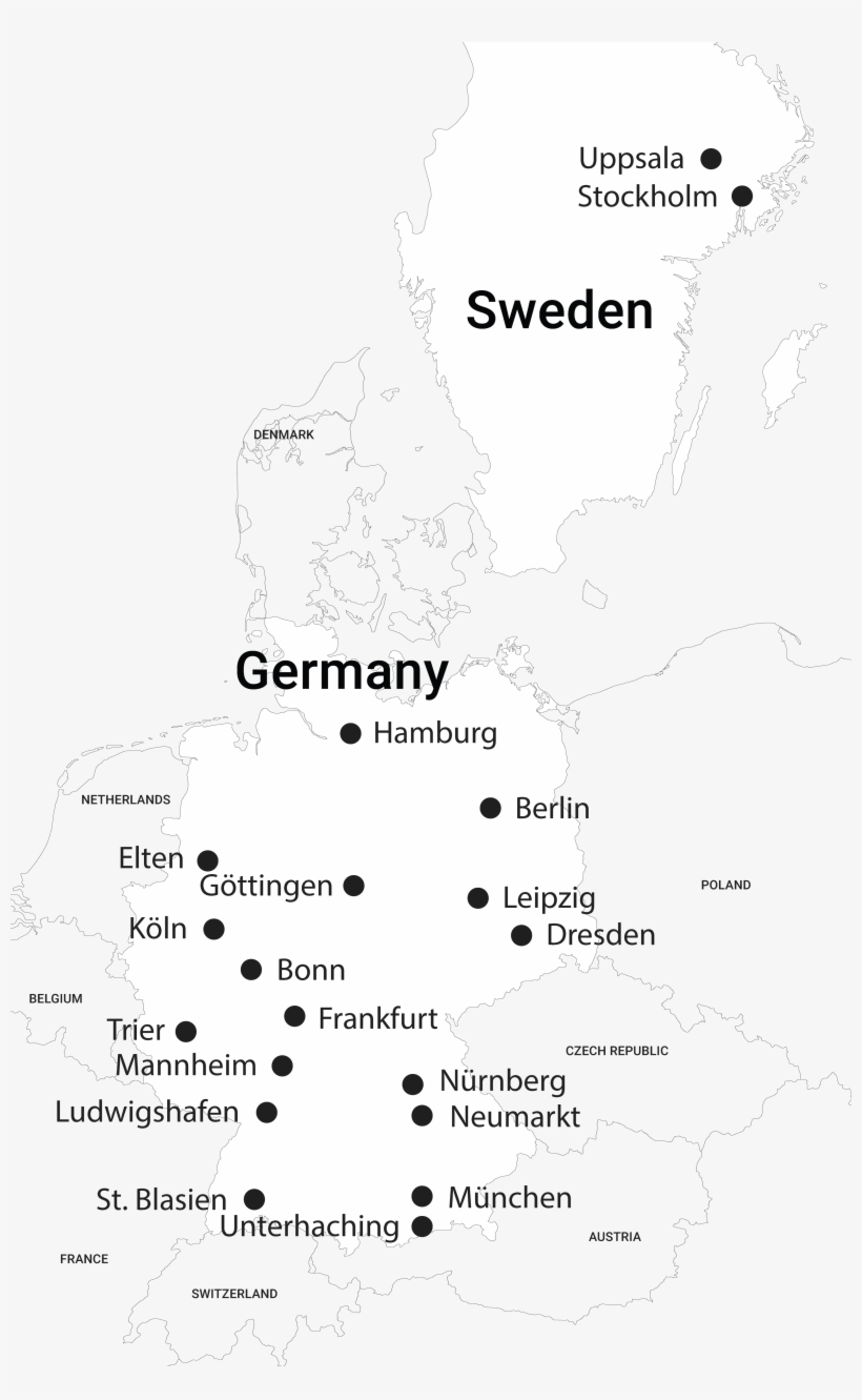 Germany - Europe Province Map, transparent png