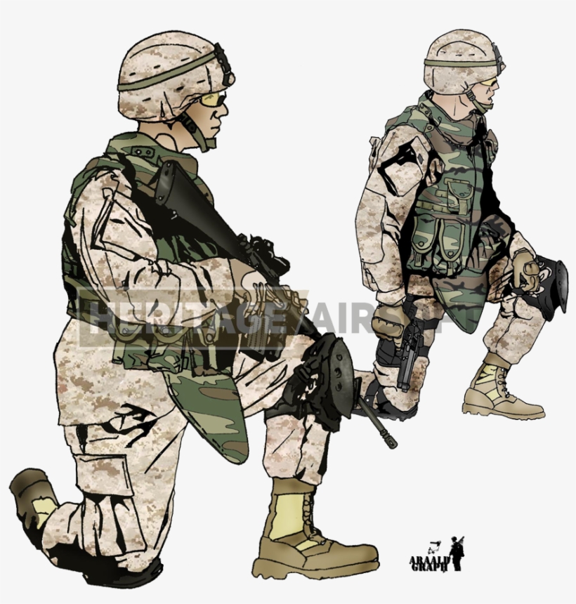 Marines In The Gulf - Uniforme Americain Guerre Du Golf, transparent png