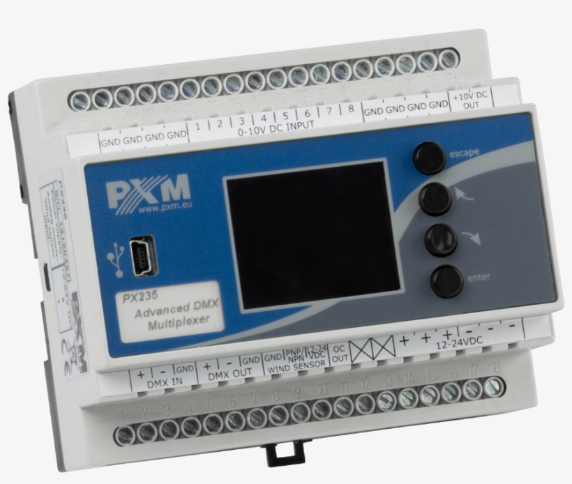 Px235 0-10v/dmx Interface 8ch - Dmx512, transparent png