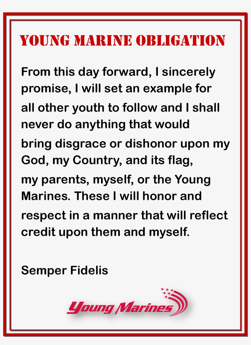28 Am 38250 Ym Logoprimary Mottoweb 4/27/2013 - Young Marines Obligation, transparent png