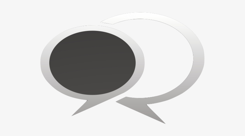 Speech Bubble Icon - Circle, transparent png