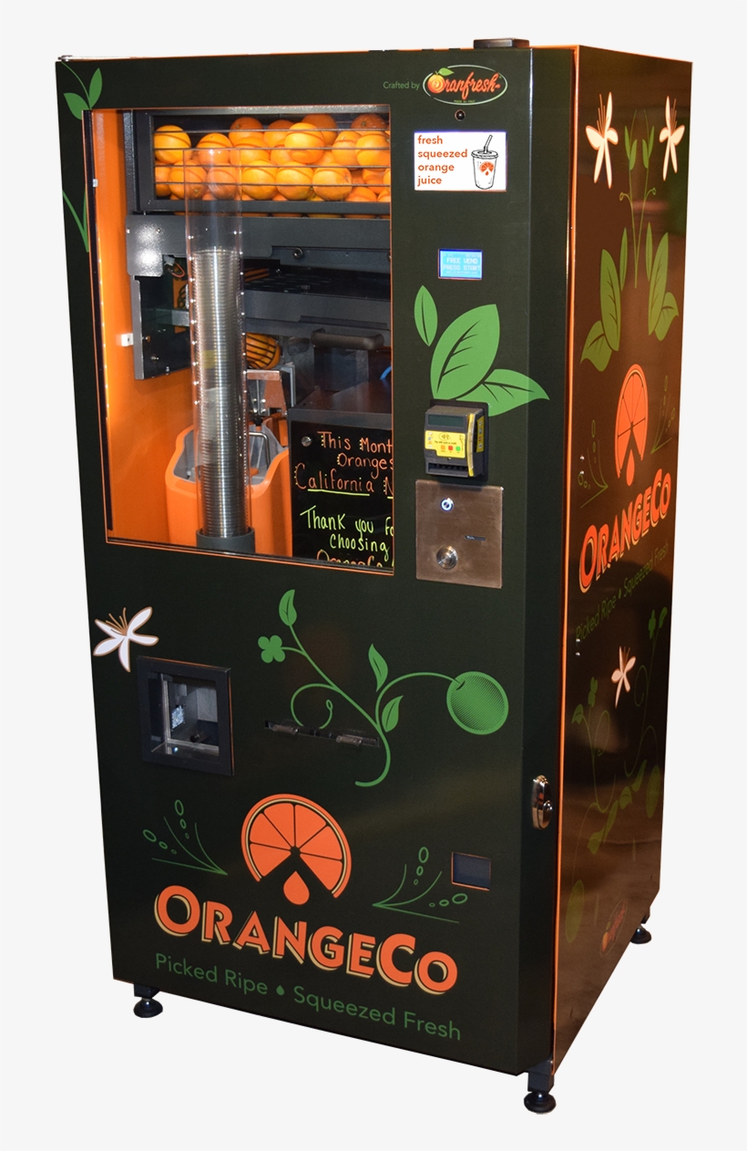 Orangeco Vending Machines Squeeze Fresh Orange Juice, transparent png