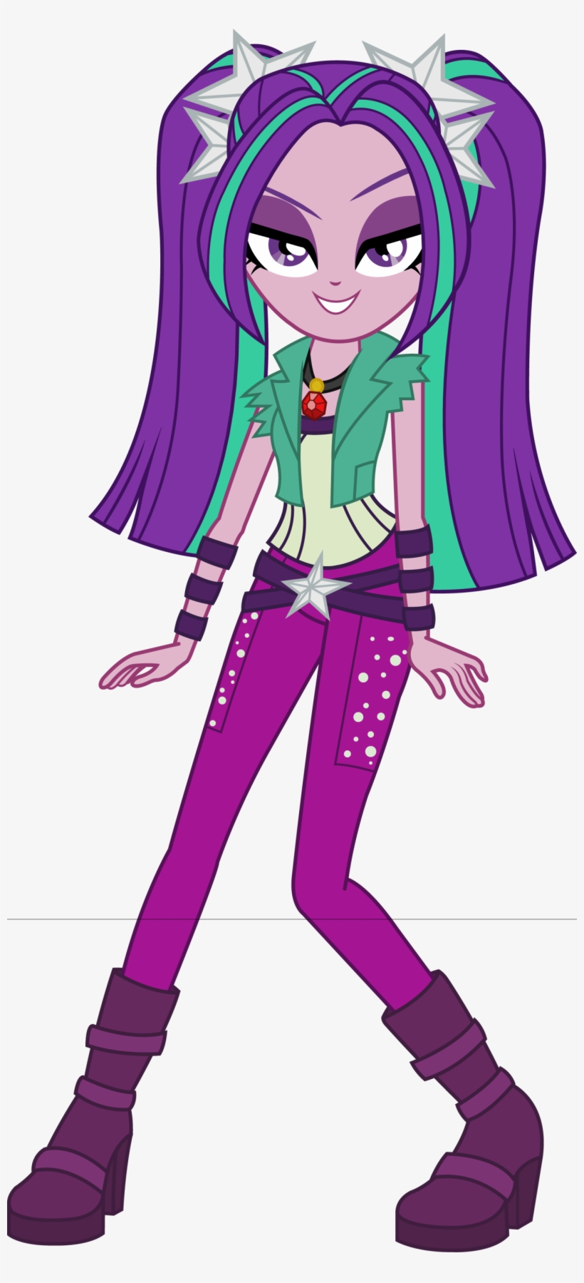 Aria Blaze Mesmerizing Stars By Imperfectxiii-d7sa97i - My Little Pony Dazzling, transparent png