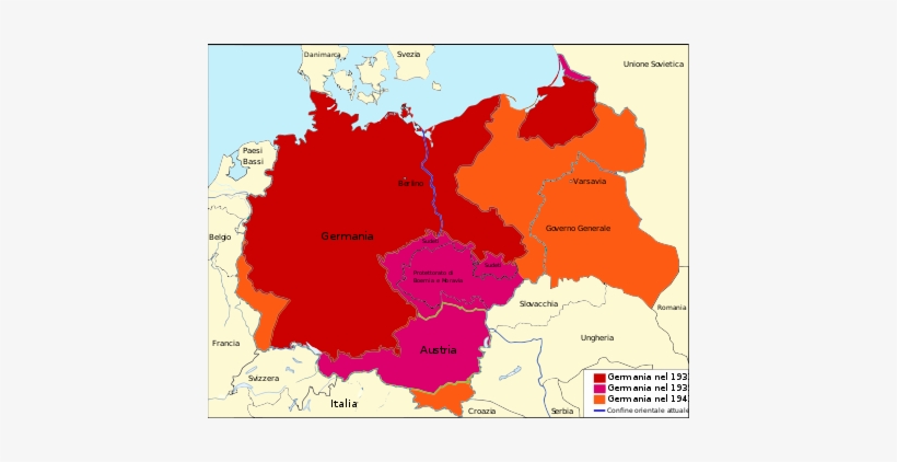 Nazi Germany - Mapa De Alemania Nazi, transparent png