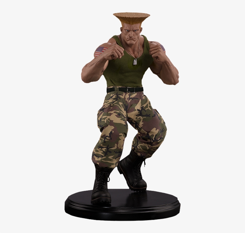 Street Fighter Guile Statue By Pop Culture Shock - Street Fighter Army Guile, transparent png