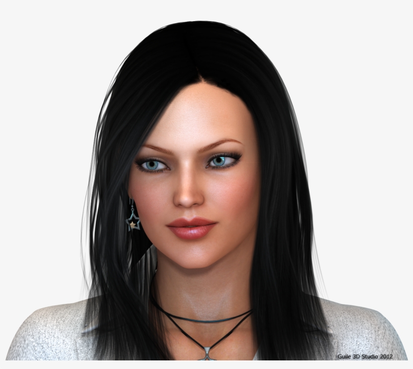 I'm Doing Some More Work On Our New Brunette Girl - Guile 3d, transparent png