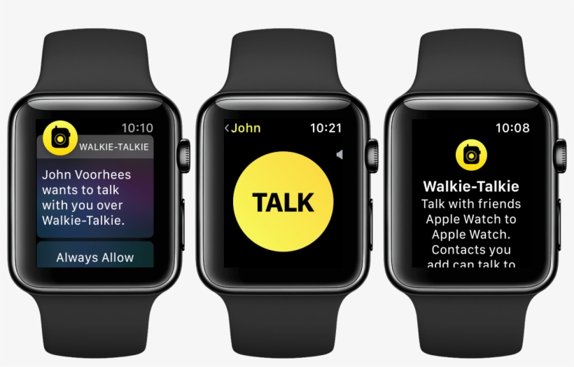 Brand New In Watchos 5, Walkie-talkie Joins The Short - Apple Watch Os 5 Control Center, transparent png