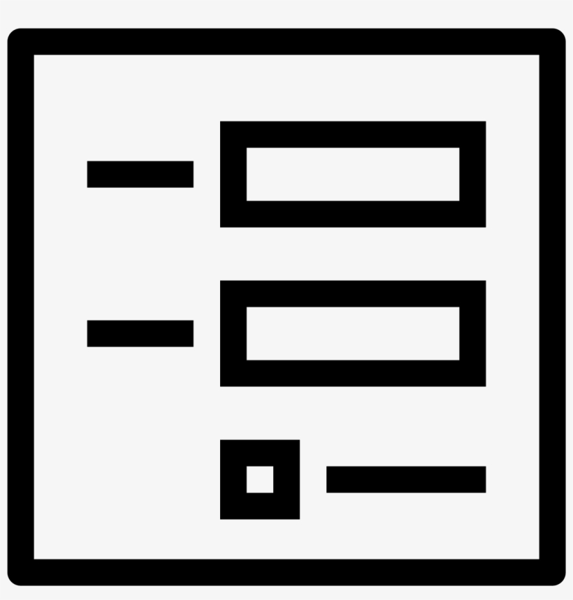 This Looks Like A Square With Several Objects In The - Form Icon Png, transparent png