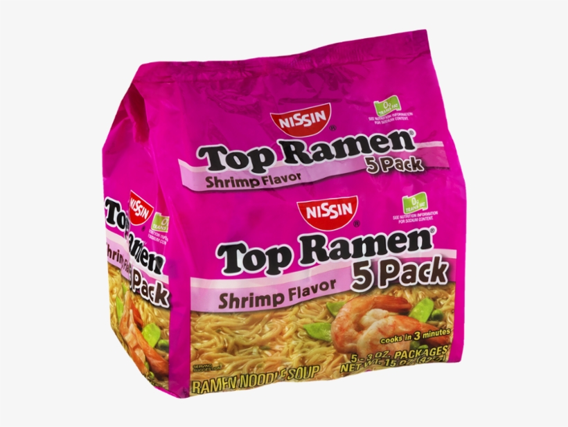 Nissin Soup, Ramen Noodle, Chicken Flavor, 5 Pack -, transparent png